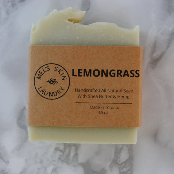 lemongrass all natural organic soap cold process organic hemp seed oil shae butter