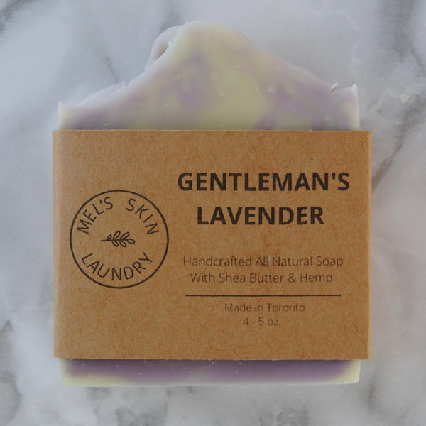 Gentleman's lavender soap shea butter and hemp seed oil