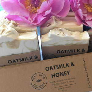 Oatmilk & Honey with Colloidal Oatmeal Hemp Body Soap